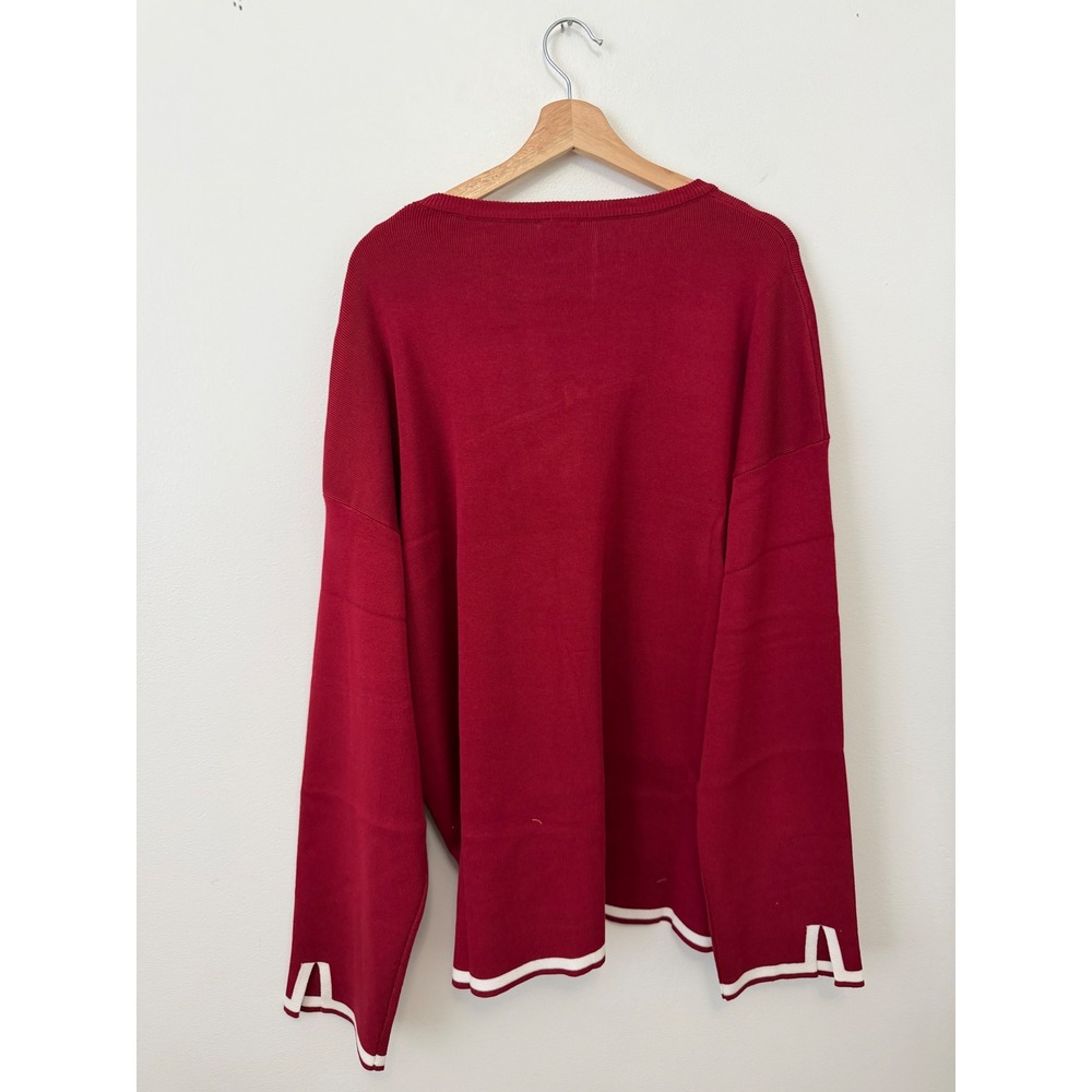 Daisy Long Sleeve Knit Sweater – Burgundy – Size 2X – NWT - Picture 5 of 5